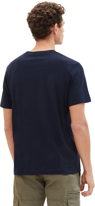 Tom Tailor Men-T-shirt--27475 grey mint-Maat S