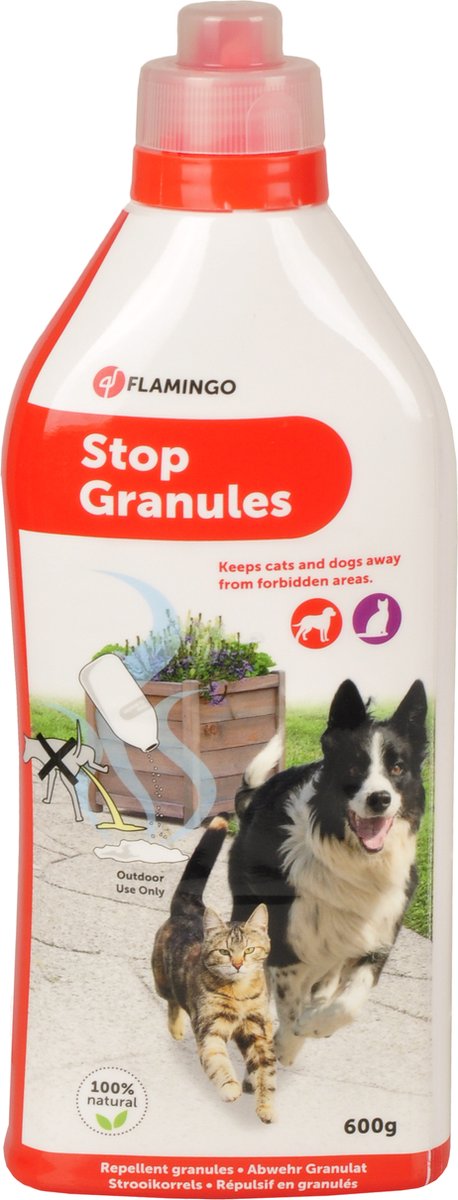 Flamingo Stop Granulaat - Houd Katten uit de Tuin! Bescherm je Tuin op een Diervriendelijke Manier