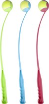 Flamingo Hondenspeelgoed Shooter Tennisbal - Groen/Blauw/Rood - 65 x 6 x 6 cm