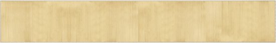 vidaXL - Vloerkleed - rechthoekig - 60x400 - cm - bamboe - lichtnaturel