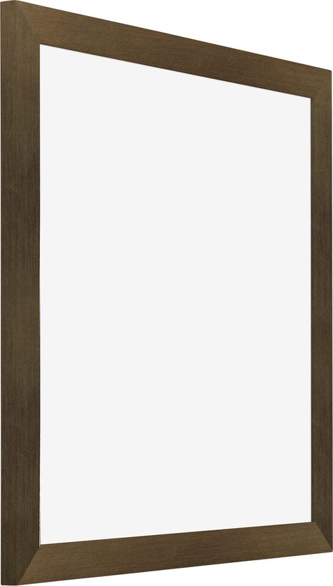 Cadre photo bronze avec un motif subtil.