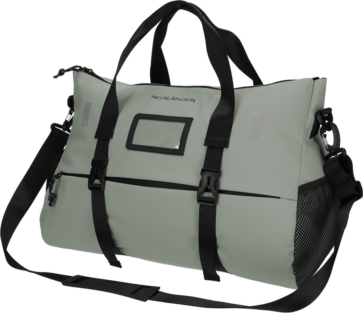 Norlander Sarek weekendtas 35L - Met schoenenvak - 47 x 26 x 29 cm - Pu materiaal - Grijs
