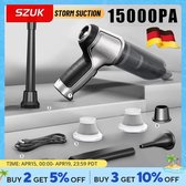 SZUK Auto Stofzuiger - Krachtige Reinigingsmachine - Auto Accessoires - Draadloze Reiniger - Sterke Zuigblazer - Pro 2hapa