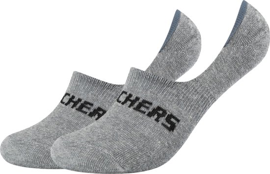 Skechers 2PPK Mesh Ventilation Footies Socks SK44008-9300, Unisex, Grijs, Sokken, maat: 43-46