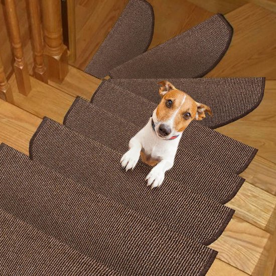 Lot De 15 Tapis D'escalier Antidérapants - Couleur Beige - Pour Intérieur - Neufs Sous Emballage - Marque Uxcell