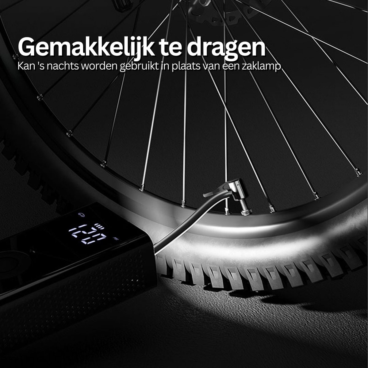 BeeLord Draagbare Bandenpomp Elektrische Draagbare Bandenpomp Voor Auto Digitaal...