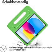 iMoshion Tablet Hoes Kinderen Geschikt voor iPad 10.9 (2022) - iMoshion Kidsproof Backcover met handvat - Groen