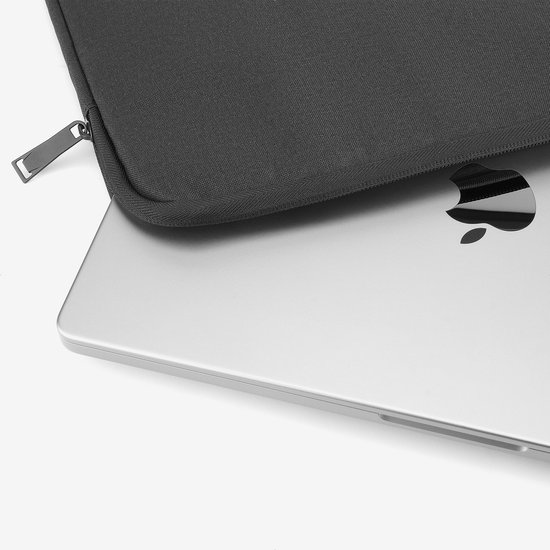 Housse pour ordinateur portable 13 pouces - Housse pour ordinateur portable - Housse pour tablette - avec pochette organiseur de câbles - Zwart