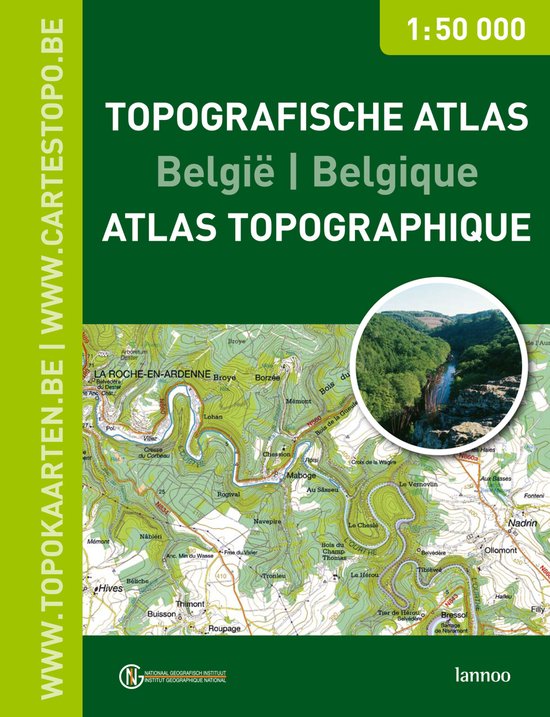 Cover van het boek 'Topografische atlas Belgie' van  Nvt