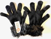 Gant femme - Gant enfant - Gants hiver - Taille unique - Zwart