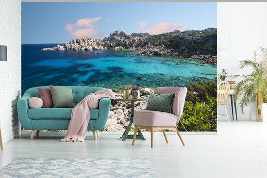 Le littoral aux fotobehang eau turquoise claire