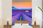 Behang - Fotobehang Lavendel - Paars - Bloemen - Breedte 145 cm x hoogte 220 cm