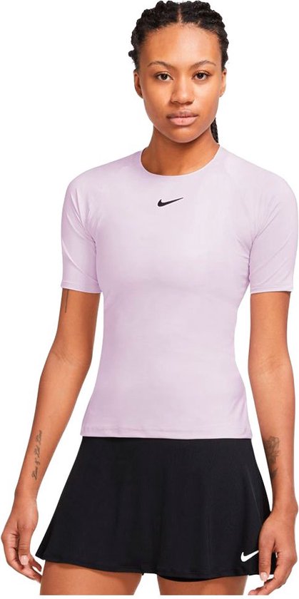 Nike Court Dri Fit Advantage T-shirt Met Korte Mouwen Vrouwen Roze - Maat XS