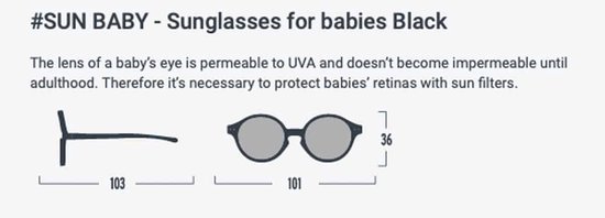 IZIPIZI Kids + #d Zonnebrillen Kids - Blauw - Maat ONE SIZE van Merkloos — afbeelding 4