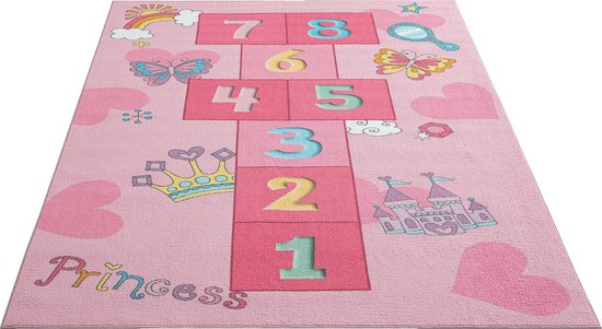 the carpet Happy Life Speelkleed - Prinses roze kindertapijt 120x160 cm van Merinos — afbeelding 5