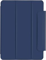 Tablet hoes geschikt voor Apple iPad Pro 12.9 (2022 / 2021 / 2020) - Magnetische Book case met Auto/Wake functie en Pencil Houder - Oceaan Blauw