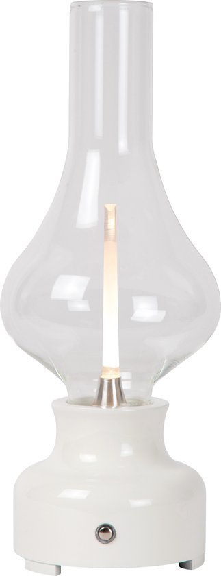 Lampe de table rechargeable Lucide JASON - Accu/Batterie - LED Dim. - 1x2W 3000K - 3 StepDim - Wit