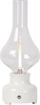 Lucide JASON Oplaadbare Tafellamp - Accu/Batterij - LED Dimb. - 1x2W 3000K - 3 StepDim - Wit