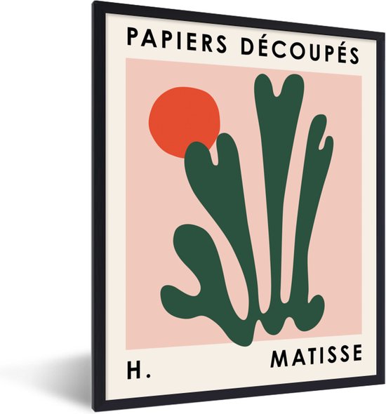 Fotolijst incl. Poster - Matisse - Kunst - Abstract - Zon - 30x40 cm - Posterlijst