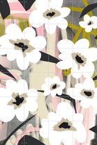 IXXI Field of Flowers - Wanddecoratie - Bloemen en Planten - 80 x 120 cm