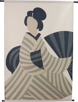 Wandkleed Japandi - Polyester - Naturel - 105 x 136 x 0 cm (BxHxD)