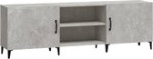 vidaXL - Tv-meubel - 150x30x50 - cm - bewerkt - hout - betongrijs