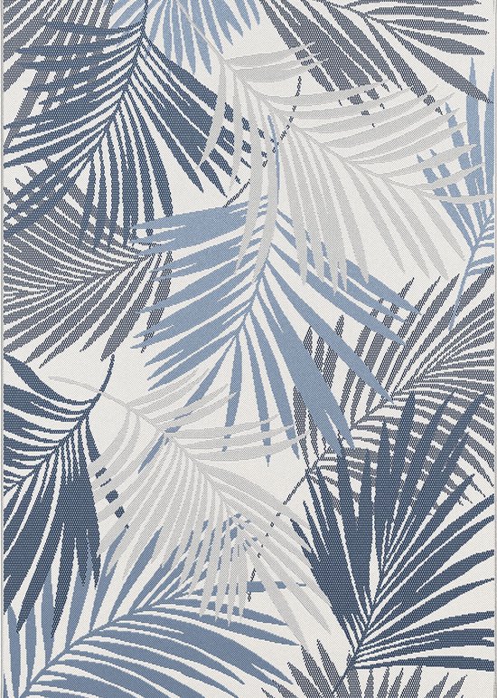 Garden Impressions Buitenkleed Naturalis 200x290 cm - palm leaf blue