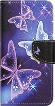 Motorola Moto E13 magic vlinders book case wallet hoesje