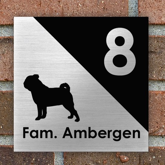 Plaque De Maison En Ardoise Naturelle - Personnalisable Nom Et Numéro, Motif Rouge-gorge