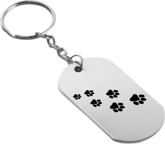Akyol - Hondenpoot sleutelhanger - Honden - Hond - Cadeau - Best friends - Sleutelhanger - Dieren liefhebbers
