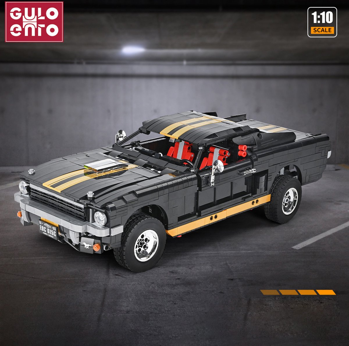 Bonstorm Ford Mustang - Lego Technic Creator Compatible - Sports Car - Lego Technic Compatible (geen lego)