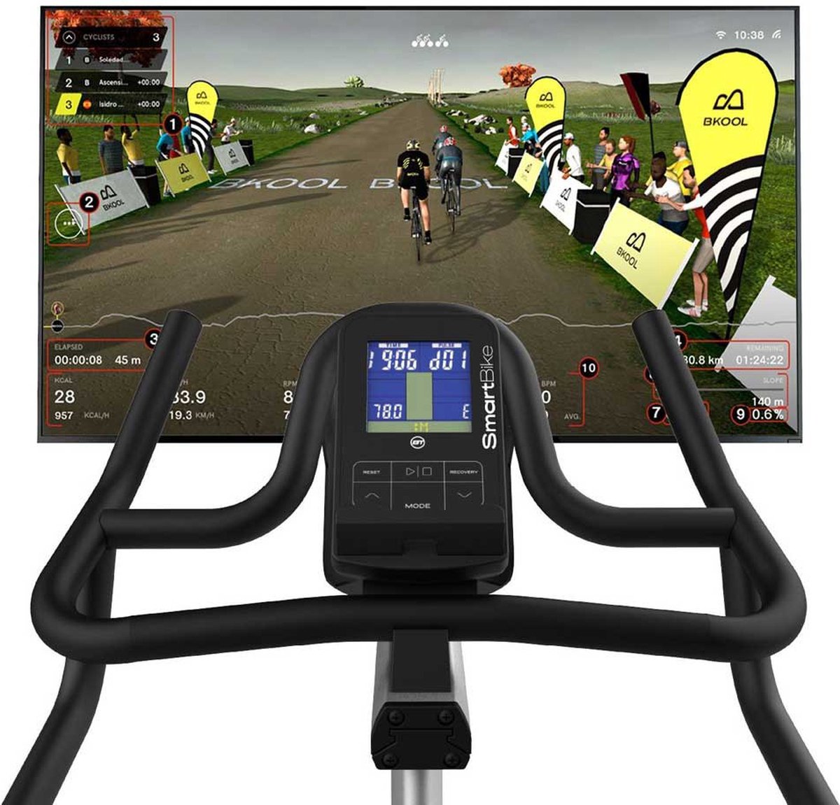 Vélo Smart Vélo d'intérieur Bodytone SMB1V3 Connexion Zwift