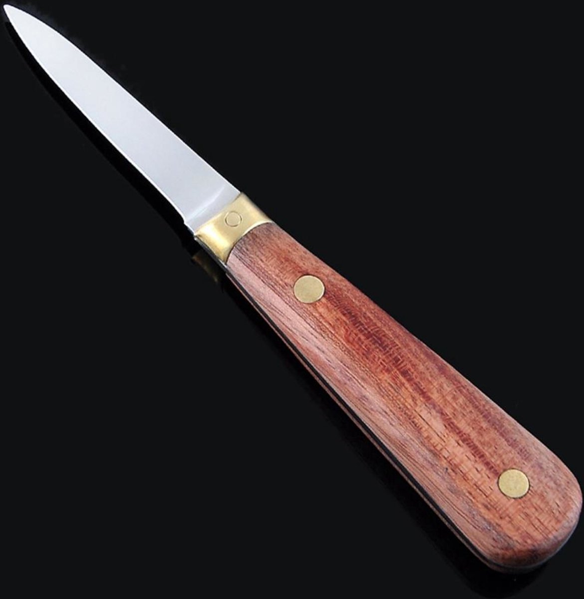 Couteau à huitre manche palissandre lame épaisse