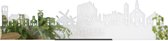Standing Skyline Zaanstreek Spiegel - 60 cm - Woondecoratie design - Decoratie om neer te zetten en om op te hangen - Meer steden beschikbaar - Cadeau voor hem - Cadeau voor haar - Jubileum - Verjaardag - Housewarming - Interieur - WoodWideCities