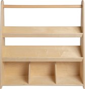 Van Dijk Toys houten kinder boekenkast / boekenrek met 3 schappen (Kinderopvang kwaliteit)