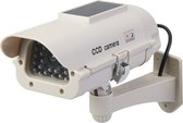 Fausse caméra de sécurité CCTV alimentée par panneau solaire Silverline avec LED