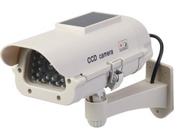 Zonnepaneel Aangedreven Dummy Cctv Beveiligingscamera Met Led (Zonnepaneel Aangedreven)