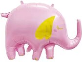 Grote folie olifant roze - olifant - folie - ballon - roze - olifant - babyshower - genderreveal