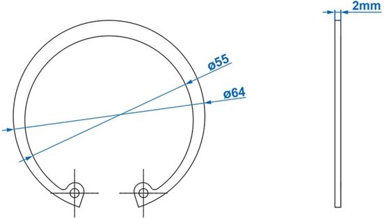 Circlip Pro Plus - Interne - DIN 472 - Ø 60 mm