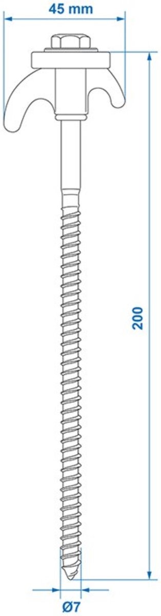 ProPlus Tentharingen - Schroefbaar - Metaal - 20 cm - 6 stuks van ProPlus — afbeelding 3