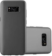 Cadorabo Hoesje geschikt voor Samsung Galaxy S8 in METALLIC GRIJS - Beschermhoes gemaakt van flexibel TPU silicone Case Cover