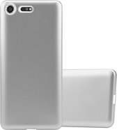 Coque Cadorabo pour Sony Xperia XZ PREMIUM en ARGENT MÉTALLIQUE - Coque de protection en silicone TPU souple