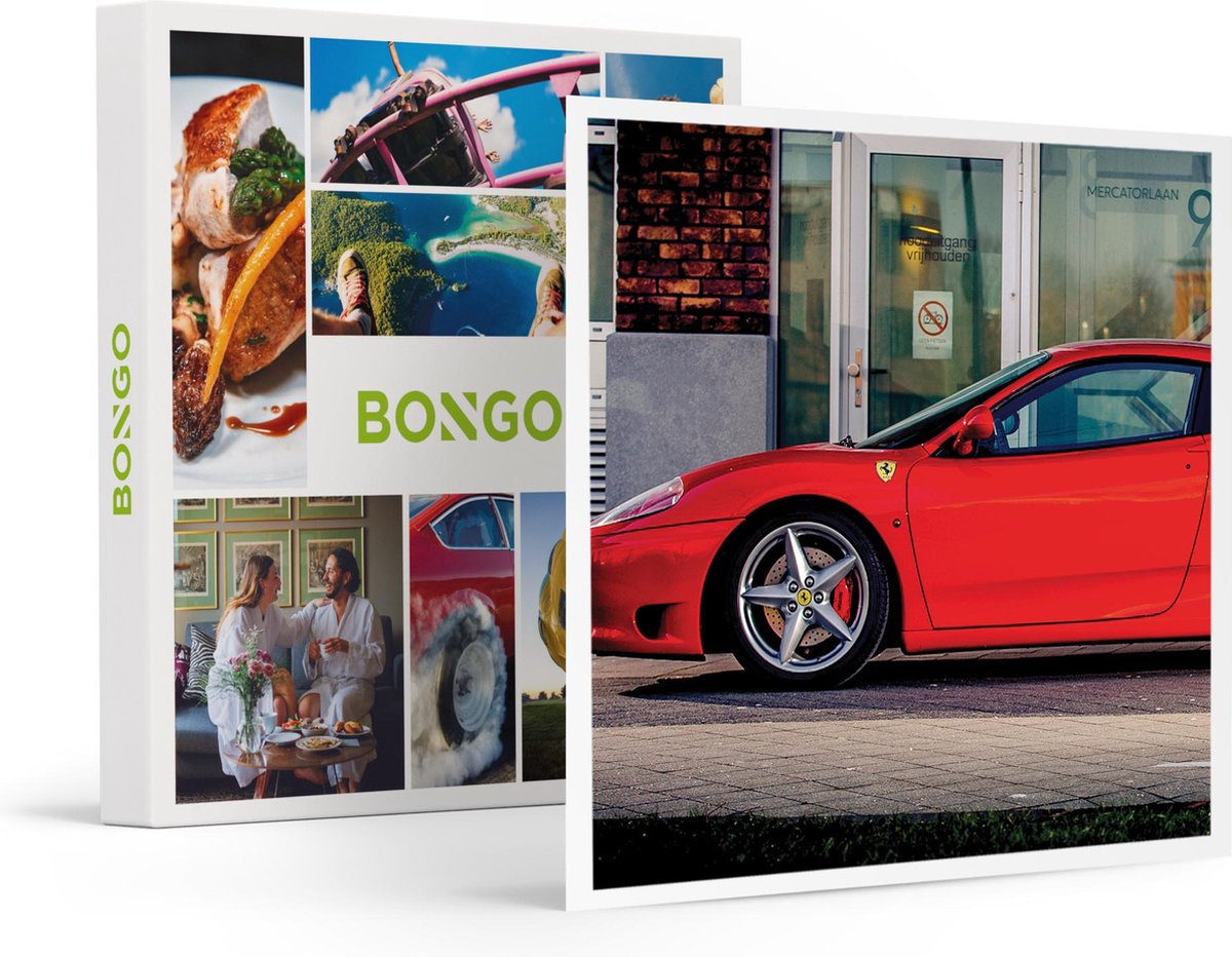 Bongo Bon België - 40 minuten rijden in een Ferrari 360 Modena inclusief een aandenken Cadeaubon - Cadeaukaart cadeau voor man of vrouw | 15 spectaculaire rij-ervaringen