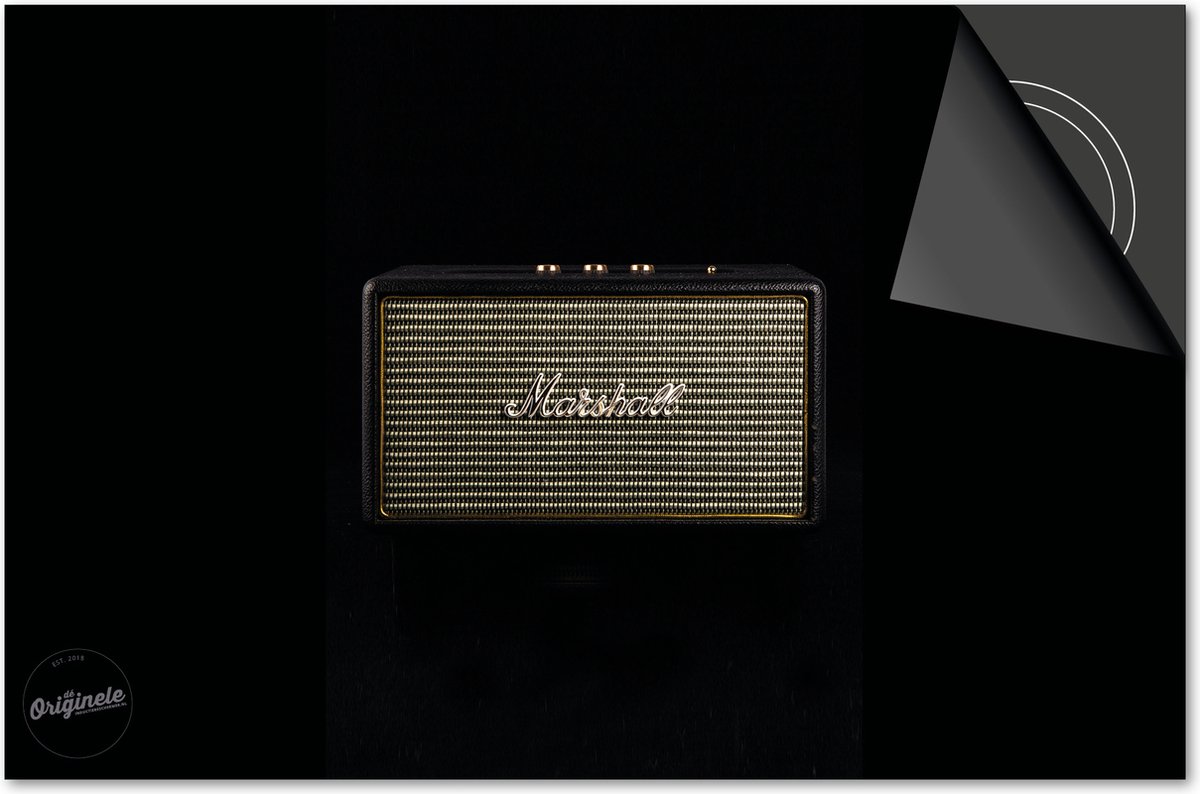 Inductie beschermer 77x51 - afdekplaat inductie mat - Dietrix Kookplaat beschermer - Exclusief - Black en Gold - Vintage Radio