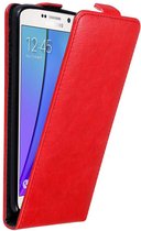 Cadorabo Hoesje geschikt voor Samsung Galaxy NOTE 5 in APPEL ROOD - Beschermhoes in flip design Case Cover met magnetische sluiting