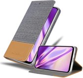 Cadorabo Hoesje geschikt voor Samsung Galaxy A32 4G in LICHTGRIJS BRUIN - Beschermhoes met magnetische sluiting, standfunctie en kaartvakje Book Case Cover Etui