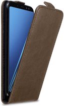 Cadorabo Hoesje geschikt voor Samsung Galaxy A6 2018 in KOFFIE BRUIN - Beschermhoes in flip design Case Cover met magnetische sluiting