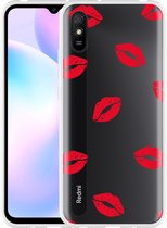 Xiaomi Redmi 9A Hoesje Red Kisses - Designed by Cazy