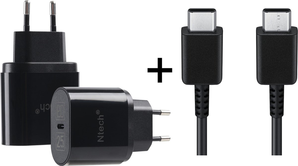 teer tofu Lucht Oplader Samsung Galaxy S10 / S10e / S10 Plus USB-C Adapter 25W - Oplader –  Type-C... | bol.com