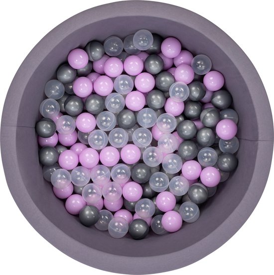KiddyMoon Schuimspeelplaats Met Rond Ballenbad (200 Ballen) Ballenbakken Voor Baby's Speelbad